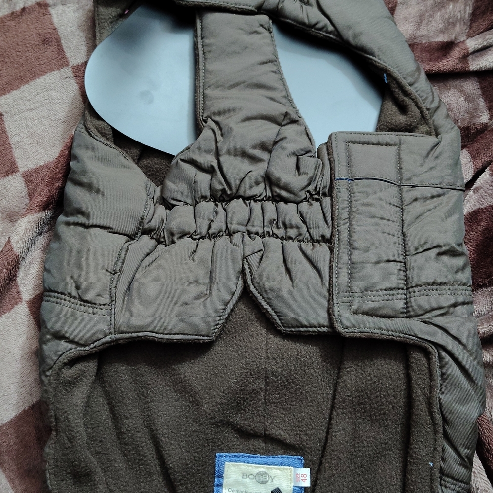 Brown Quilted Dog Jacket